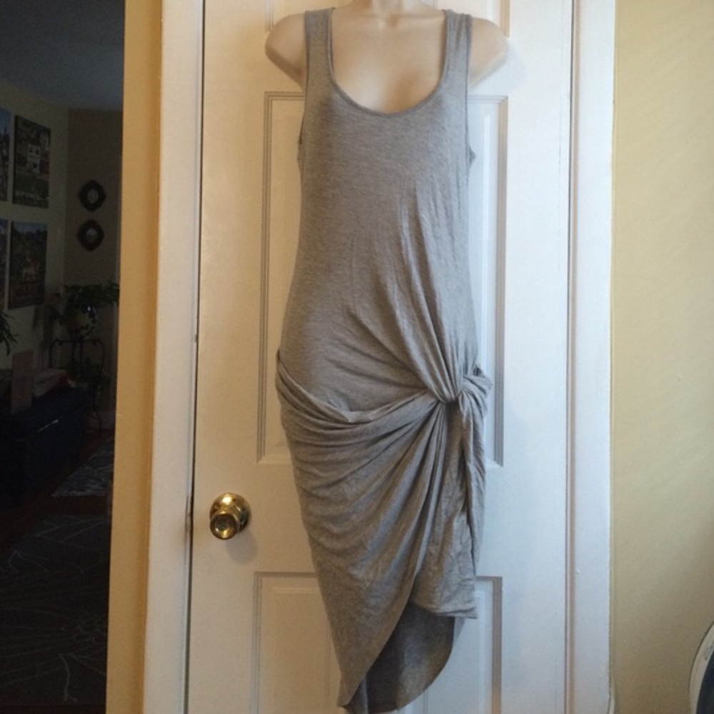 Dark Grey scrunch dress